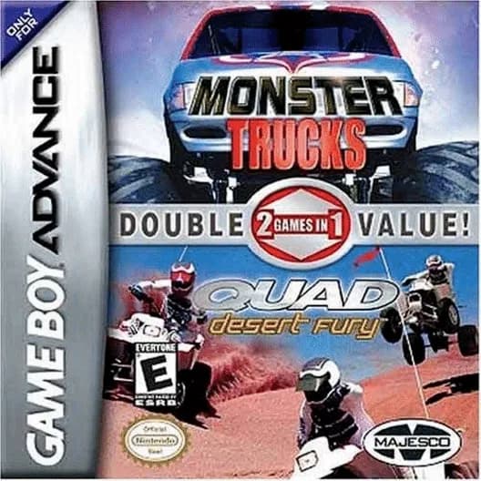2 Games In 1: Monster Trucks & Quad Desert Fury